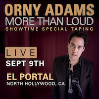 Orny Adams - LIVE COMEDY TAPING