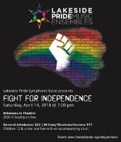 Lakeside Pride 2018 CNA presents Lakeside Pride Symphonic Band's 