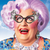 Michael Walters as Dame Edna in Mouth of the Border