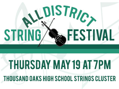 All District STRINGS Festival - May 19 Thu TO Cluster