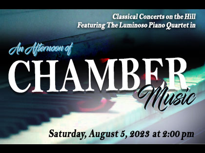 An Afternoon of Chamber Music Featuring The Luminoso Piano Quartet
