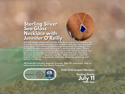 Sterling Silver Sea Glass Necklace with Jennifer O'Reilly 