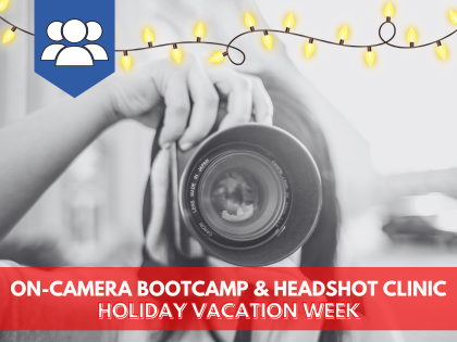 Tween/Teen On-Camera Bootcamp & Headshot Clinic: IN-STUDIO (Ages 10-15)