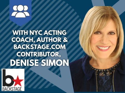 On-Camera MASTER Class: IN-STUDIO (Ages 18+, plus mature 16 & 17 year olds)