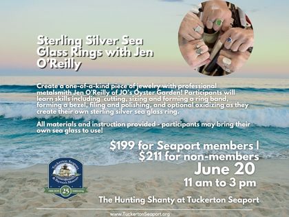 Sterling Silver Sea Glass Rings with Jen O'Reilly