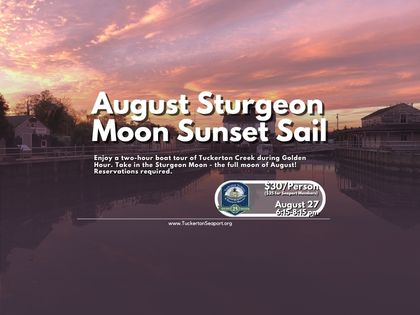 AUGUST 27 Sunset Sail