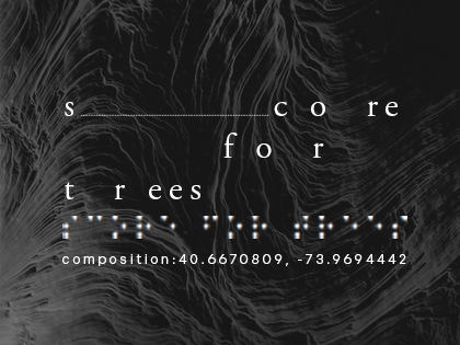 score for trees | THEATERLAB PRESENTS