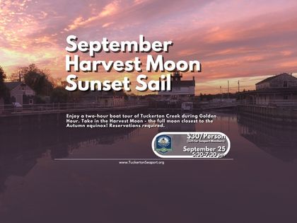 SEPTEMBER 25 Sunset Sail