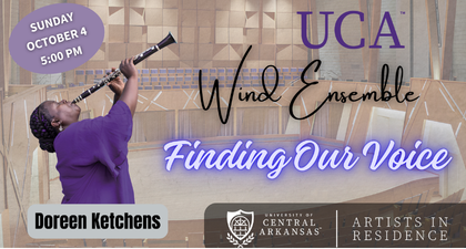 Artist-in-Residence: Doreen Ketchens, jazz clarinet with the UCA Wind Ensemble