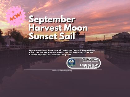 SEPTEMBER 24 Sunset Sail